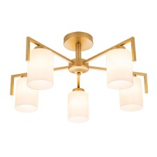 Lamp on the ESCADA rod, 1142/5p Gold. 5x60W, E27, 600x600x275 mm, color gold