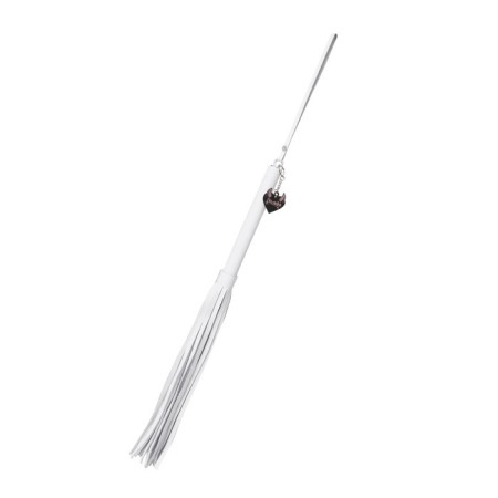 Pecado BDSM label, white hilt, white whips, genuine leather-1