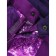 Ski costume for a girl, height 140 cm, purple color