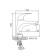 ACCOONA A9024 shell mixer, single -leaf, pour length 121 mm, chrome
