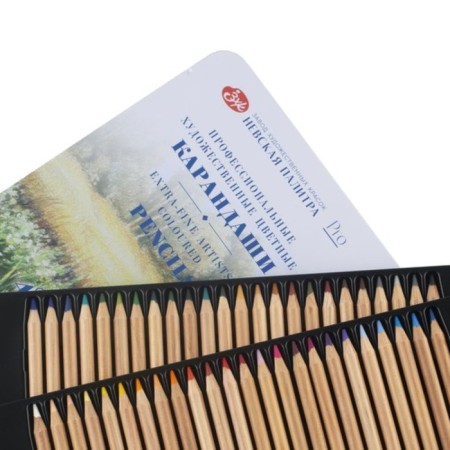 Pencils Color set of 48 colors, ZHK "Master Class", professional, in a metal pencil case-9