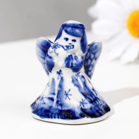 Souvenir "Angel with a pipe", Gzhel