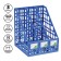 Capital, vertical, 3 compartments, blue