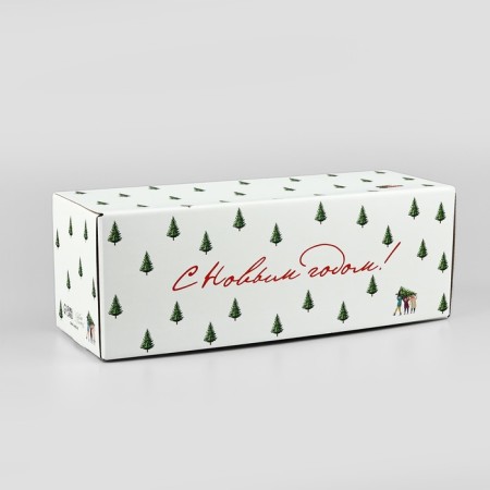 Folding box "Happy New Year", 12 x 33.6 x 12 cm, New Year-1