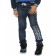 Pants for boys, height 104 cm, dark blue color