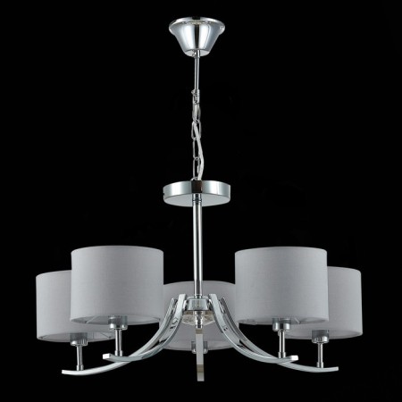 Suspended EVOLUCE lamp. Sle105303-05. Linda. 5x40 watts, E14, 61x61x71 cm, chromium color-3