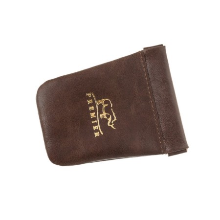Key of zipper, length 12 cm, brown color-1