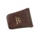Key of zipper, length 12 cm, brown color