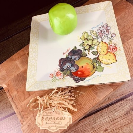 Square Lenardi "Fruits", size 25.5x25.5 cm