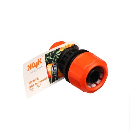 The coupling is transitional, for hoses 1/2 "(12 mm) - 3/4" (19 mm), cane, plastic, "beetle"-3