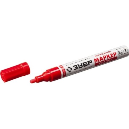 Marker-painting bison professional 06325-3, round, red, 2 mm-2
