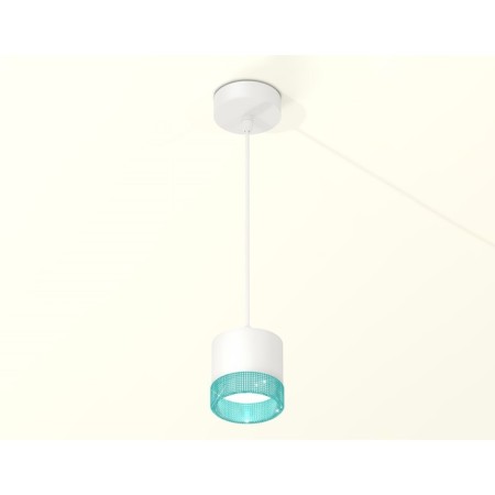 Suspended lamp with composite crystal Ambrella Light, XP8110041, GX53 LED 12 W, white sand, blue color-1