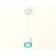 Suspended lamp with composite crystal Ambrella Light, XP8110041, GX53 LED 12 W, white sand, blue color