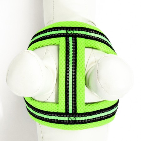The ammunition set is soft, reflective, leash 120 x 1.5 cm, Osh 35-53 cm, yellow-7