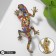 Brooch "Lizard" Royal, colored in black gold