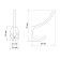 Furniture tundra hook TKD014, two -rod, bronze, 200 pcs