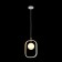 Suspension Avola 1x40W G9, white, gold 17.8x2.5x25 cm