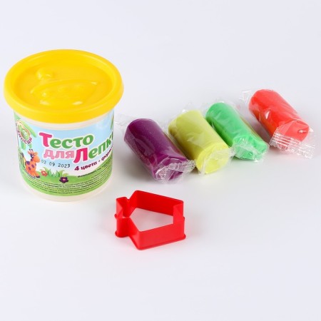 Bank sculpting dough 4 colors in 25 g + molder mold-10