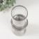Ceramics candlestick, glass for 1 candle "Zebra Grevi" d = 8 cm silver 10x10x29.5 cm