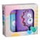 Set of storage container 0.98l and water bottle with a loop 0.4l, lilac color