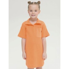 Dress for girls, height 104 cm, orange color