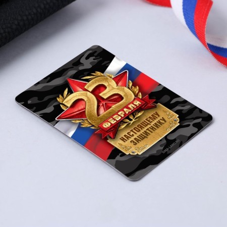 Magnet and keychain "defender", set 2 items-3