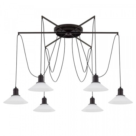 Suspended Citilux “Edison” CL451262, 120x120x235 cm, 6x75W, e27, black color-9