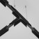 The T-shaped power connector for the track system Technical TRA034CWT-42B, 34.5x1.8x16.3 cm, black color is black