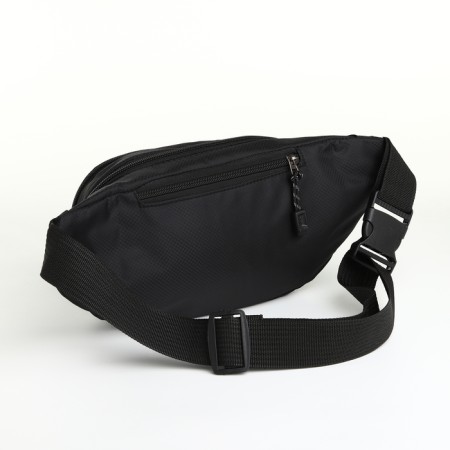 Lightning waist bag, 3 outer pockets, black color-3
