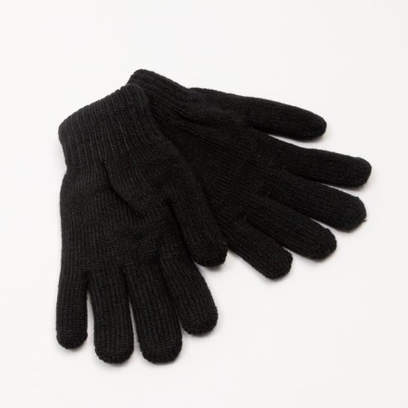 Gloves female thermo, black color, size 7-8-1