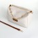 Bag Cross-Bodi with a zipper, white color