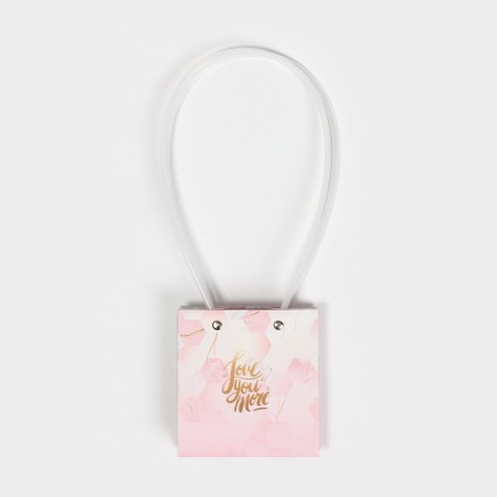 Moisture -resistant packet for flowers Love You More, 11.5 x 12 x 8 cm-6