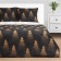 Ethel Bedding Ethel Golden Christmas 200x217 cm, 220x240 cm, 70x70 cm - 2 pcs, calico