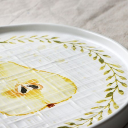 Ceramic plate "Summer Day", 21.2 cm, white color-4