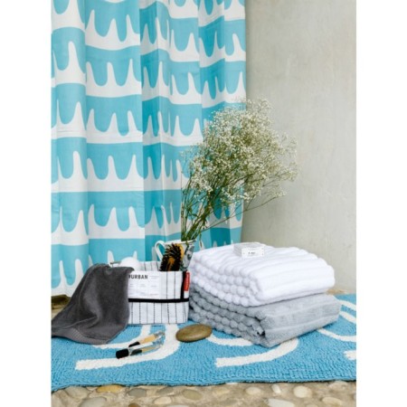 Tkano Waves Essential towel, 623 gr, size 70x140 cm, white color-1
