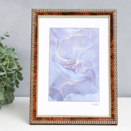 Photo frame Plastic "Kame" 15x21 cm, Karelian birch-1