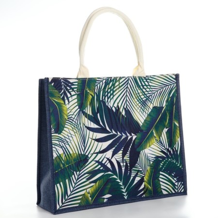 Bag Women's Beach Tropics, 41.5x34x12 cm, Green-1
