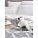 Lord Grey Plaid, size 130x150 cm, monogram, gray