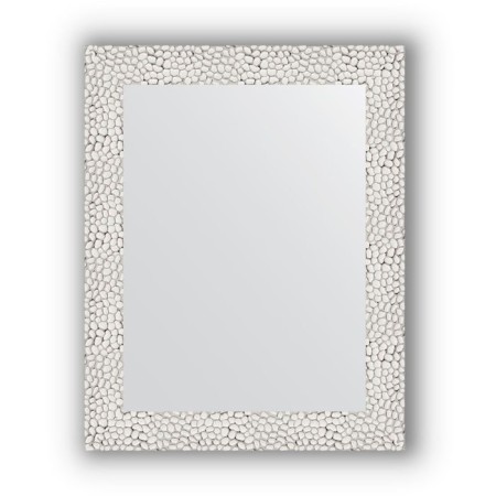 Mirror in the baguette frame - white minting 46 mm, 38 x 48 cm, evoForm