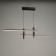 Lamp with DDD "Montana" LED 30W 3000-6000K black and gold 91x7x21 cm
