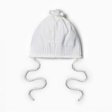 Children's hat, white color, size 42-44-2