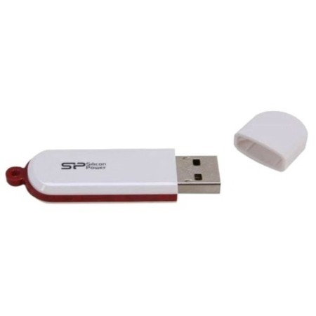 Silicon Power 64GB Luxmini 320 SP064GBUF2320V1W USB2.0 White flash drive-2
