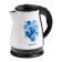 Electric kettle "Matryona" MA-003, Metal, 1.7 l, 1500 W, white-black with a drawing "Gzhel"