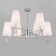 Classical ceiling chandelier Milazzo, 40W, E14, 70x70x46.5 cm