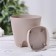 Flower pot with basal watering amsterdam, 0.65 l, color milk chocolate