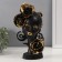 Polystone souvenir "Girl in black and gold colors" 7.5x16.6x27.4 cm