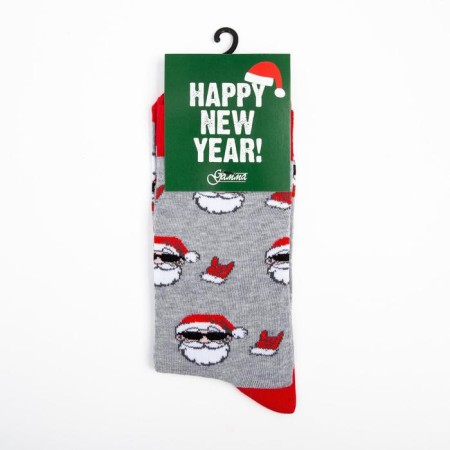 Male socks, color light gray melange, size 25-27-3