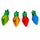 Foil ball 16 "Multi -colored bulbs", set of 4 pcs.