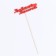 Topper "Beloved Mommy" 11x3 cm red give beautifully