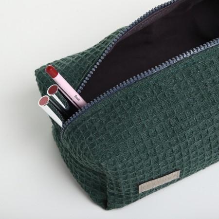 TEXTURA lightning cosmetic bag, green color-8